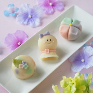 和菓子作り教室「紫陽花」