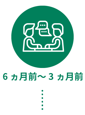 6ヵ月前～3ヵ月前