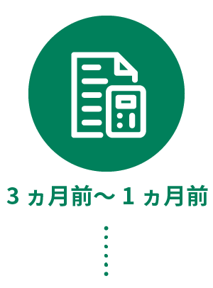 3ヵ月前～1ヵ月前