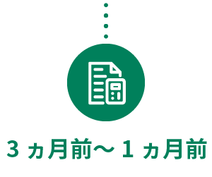3ヵ月前～1ヵ月前