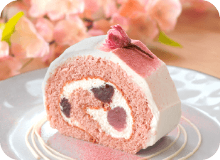 桜ロールケーキ