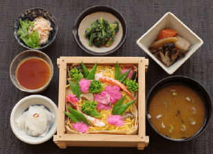桜満開ちらし寿司御膳